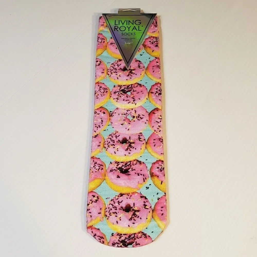 New Living Royal Donut Crew Socks